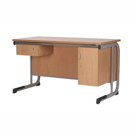 Alpha® Teachers Cantilever Desk With Cabinet and Draw