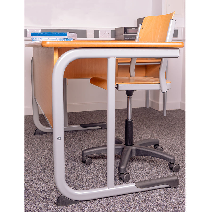 Alpha® Teachers Cantilever Desk and Alpha Swivel Chair Lifestyle Image