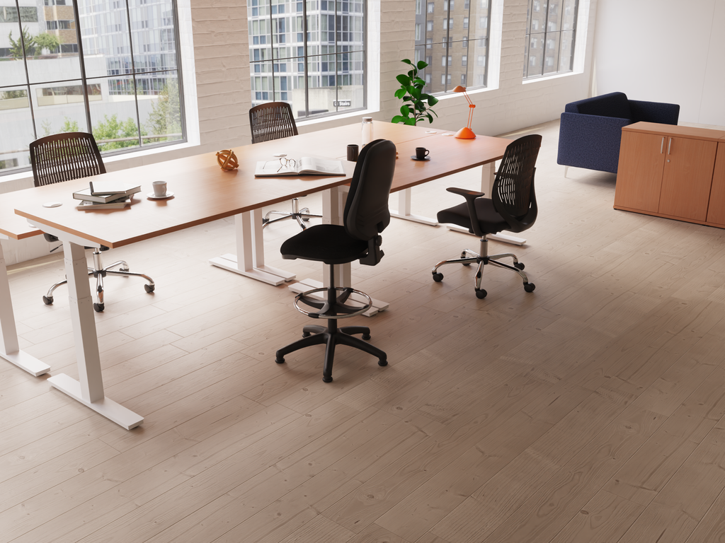 Impulse Deep Desk High Cupboard