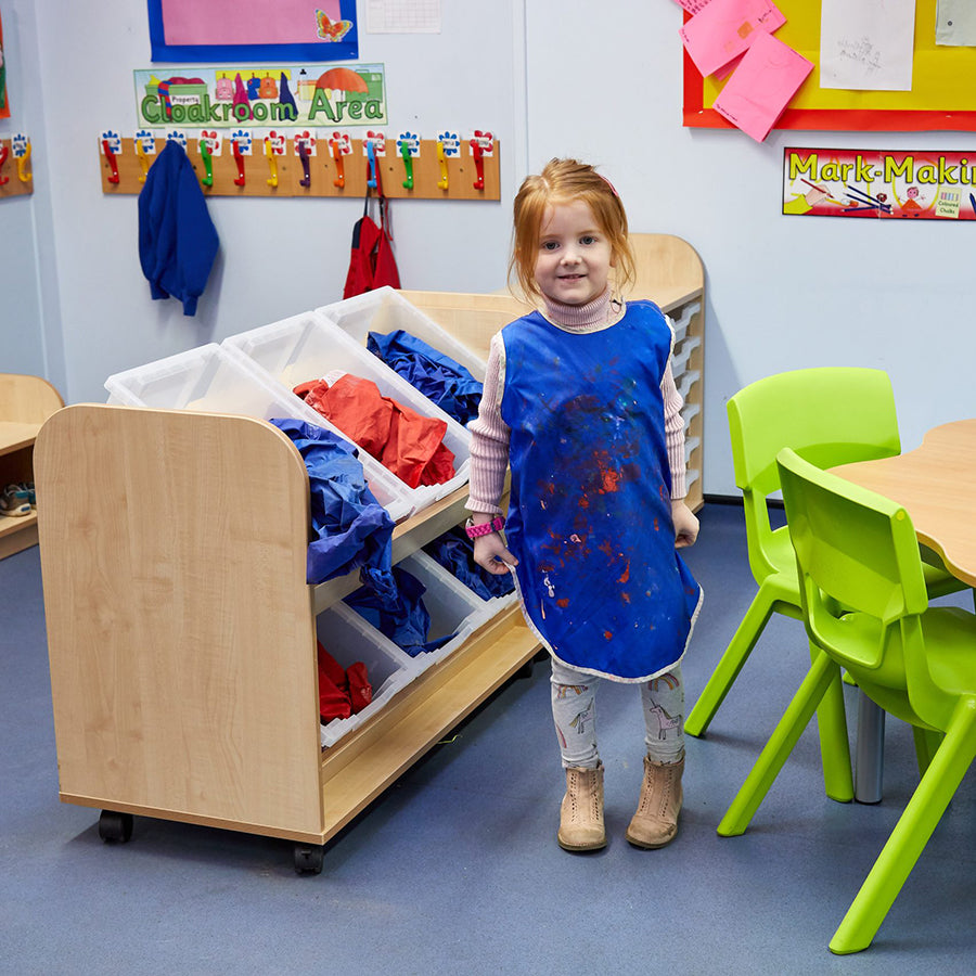 Kubbyclass Two Tier 6 Tray Easy Access Trolley