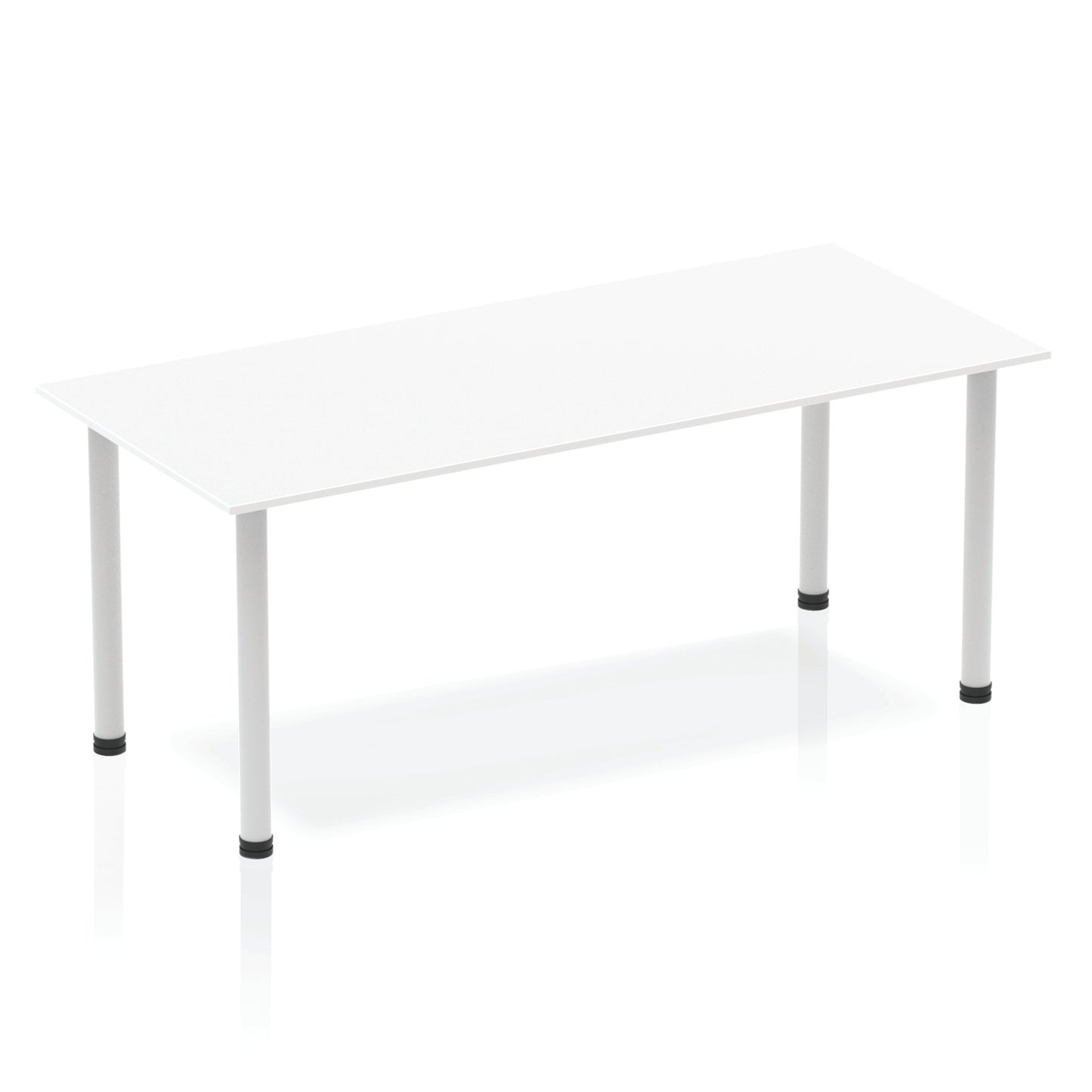 Impulse Straight Table With Post Leg
