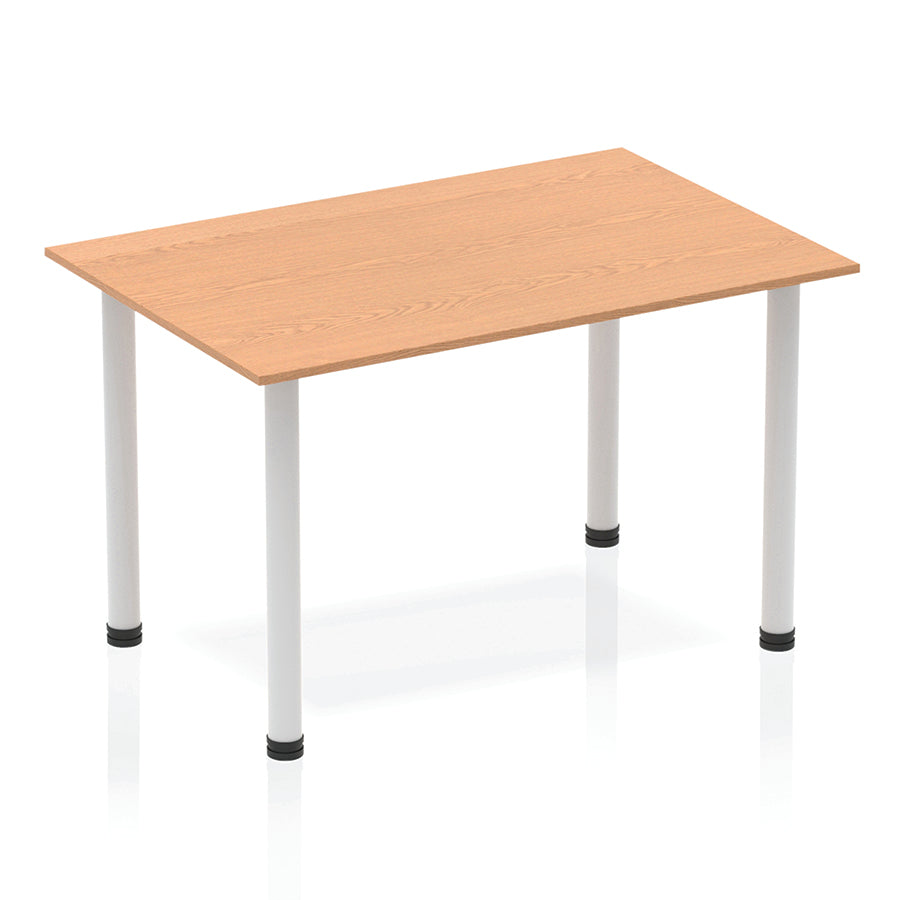 Impulse Straight Table With Post Leg