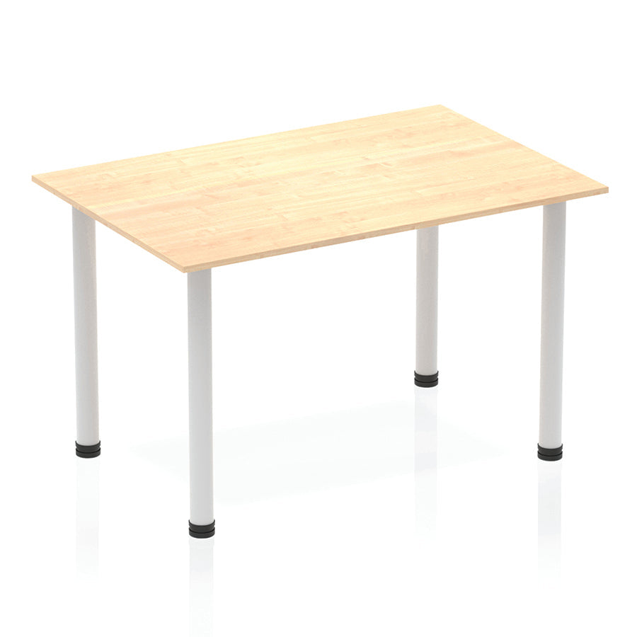Impulse Straight Table With Post Leg