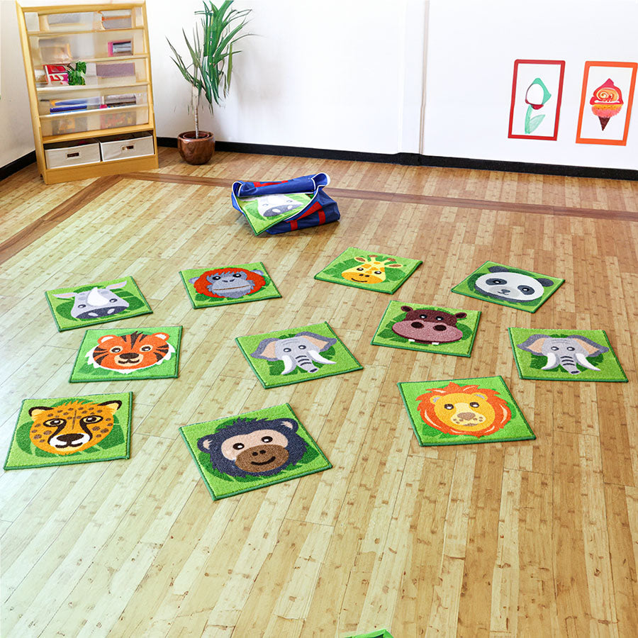 Zoo Conservation Mini Carpets (pack of 30)