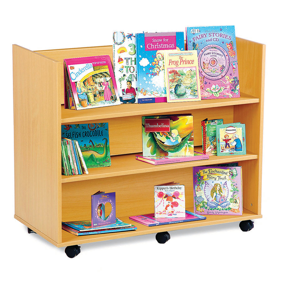 Calypso Library Unit with 3 Straight Shelves