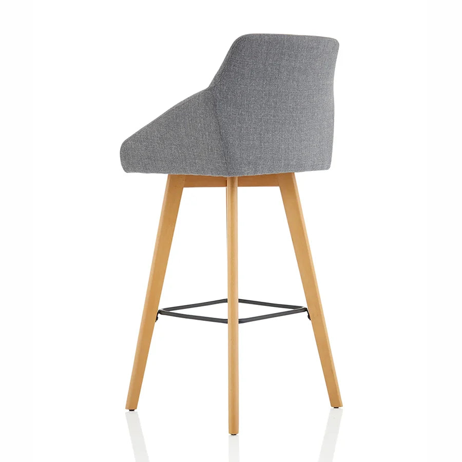 Carmen Wooden Leg High Stool