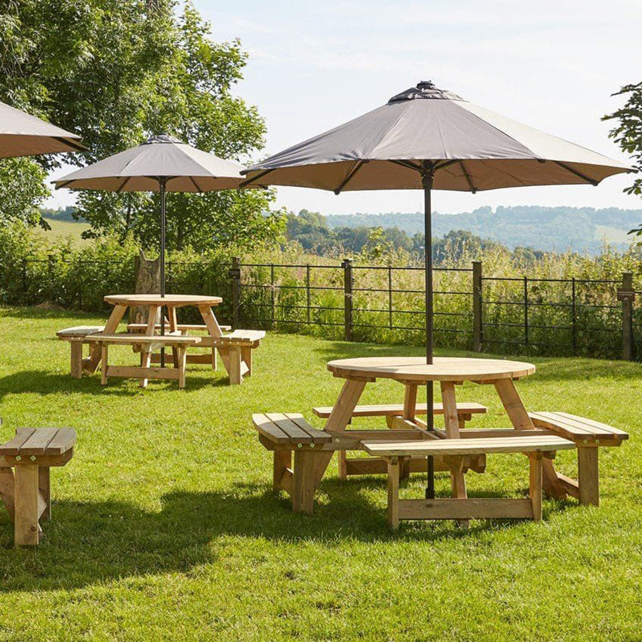 King Picnic Bench - 8 Seater Round