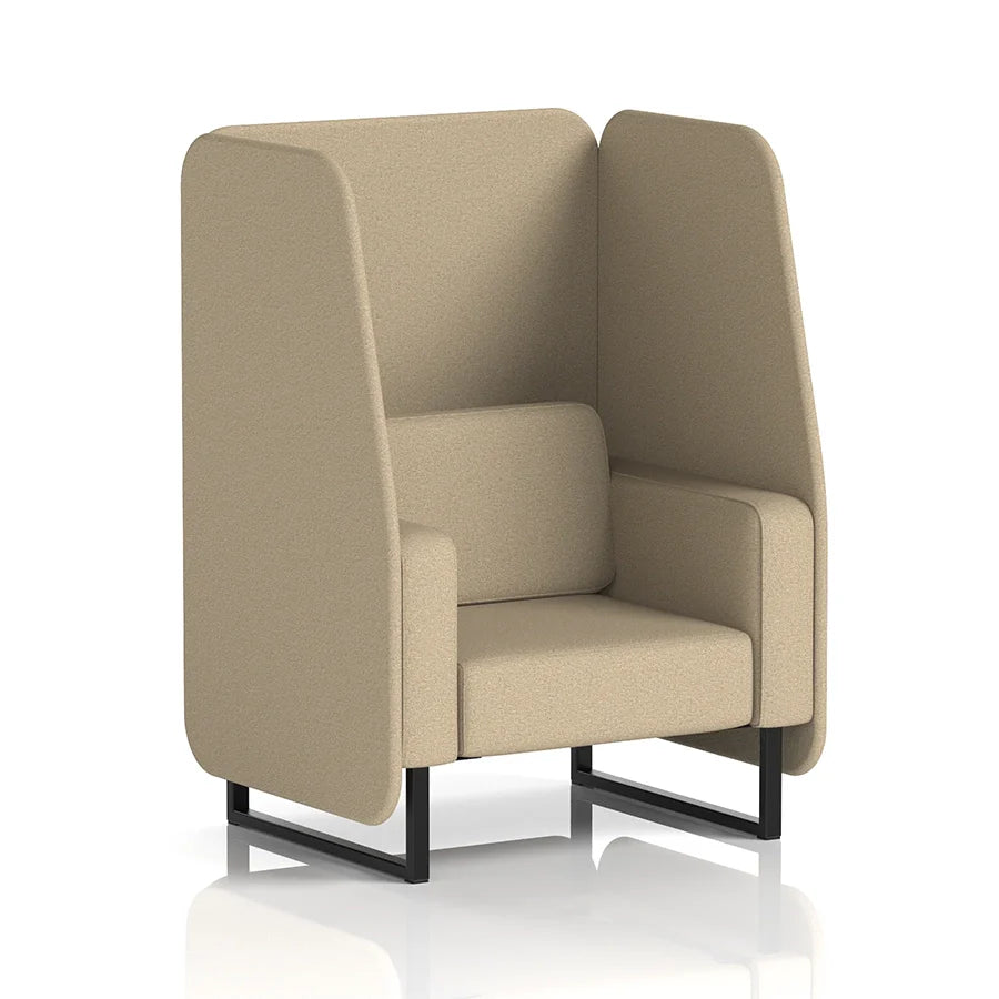 Brixworth Open Booth in Single Tone - 1 Seater