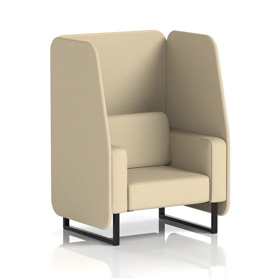 Brixworth Open Booth in Single Tone - 1 Seater