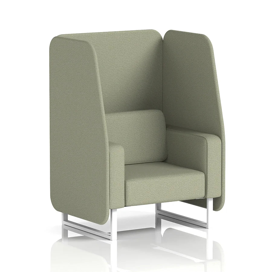 Brixworth Open Booth in Single Tone - 1 Seater
