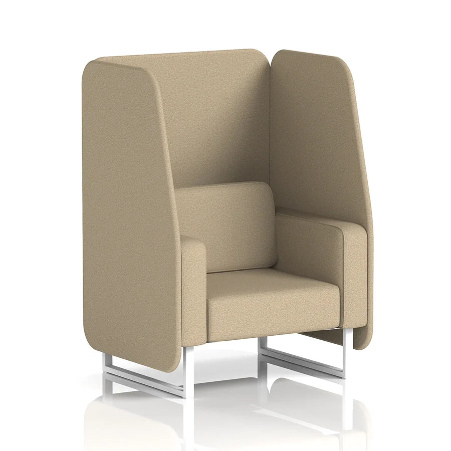 Brixworth Open Booth in Single Tone - 1 Seater