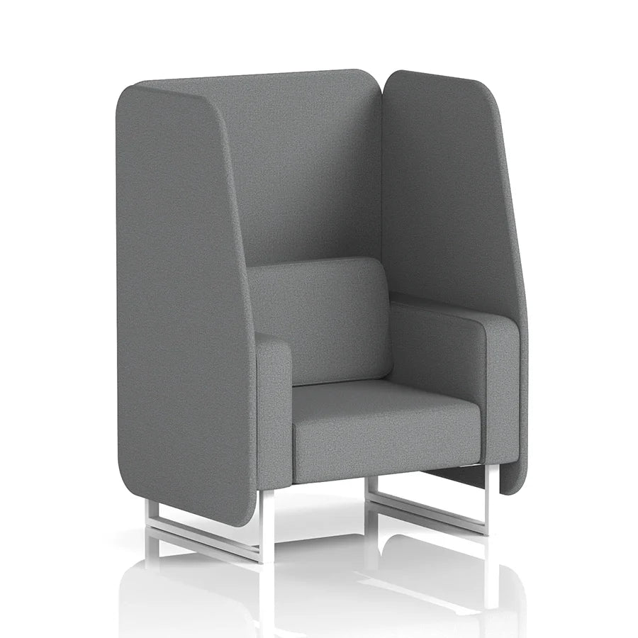 Brixworth Open Booth in Single Tone - 1 Seater