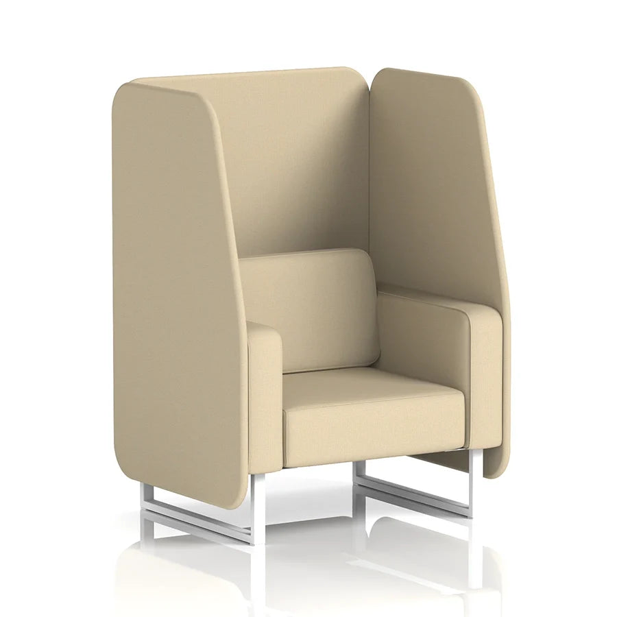 Brixworth Open Booth in Single Tone - 1 Seater