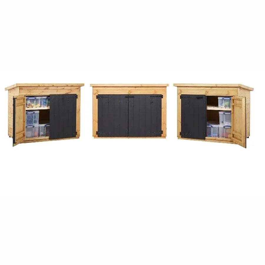 Cosy Big & Bountiful Outdoor Storage Shed - 9 Box Store - 3 sheds