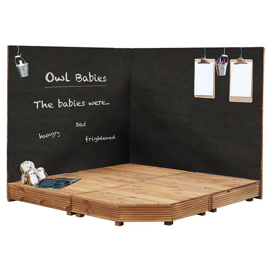 Cosy Childrens Corner Stage and Chalkboards 35378-1