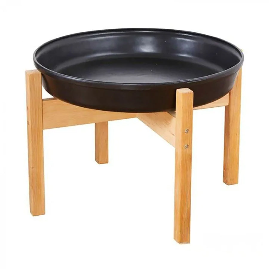 Cosy Deep Spot Tray and Wooden Stand - (H)50cm 48678-1 1