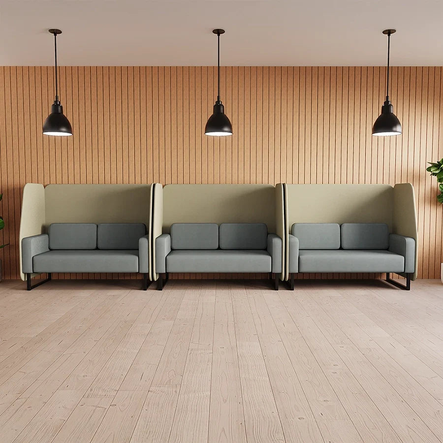 Brixworth Open Booth in Single Tone - 3 Seater