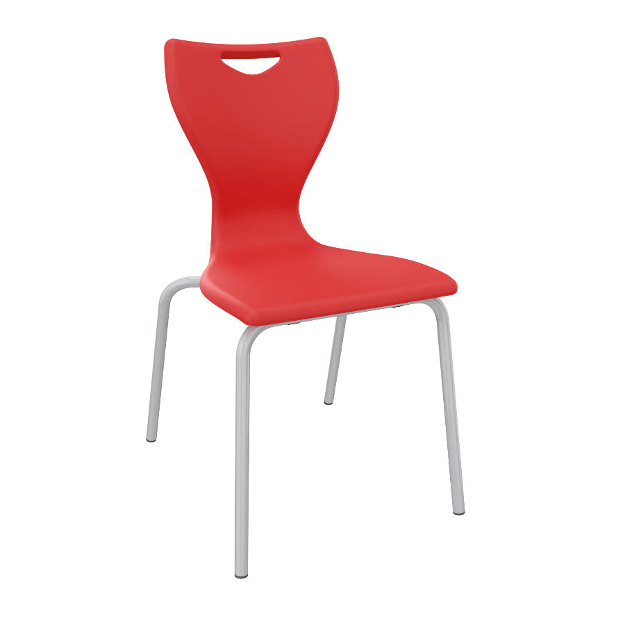 EN Classic 4 Leg Poly Chair Red CS300001