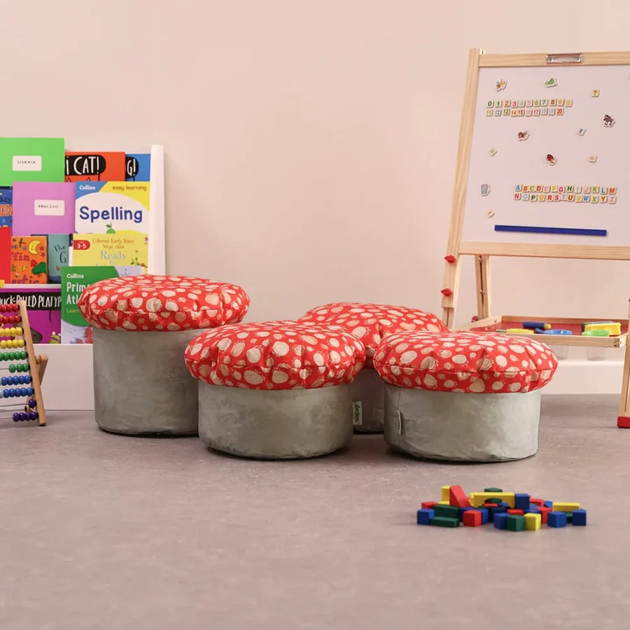 Eden Learning Learn About Nature Toadstool Mixed 4 Pack 1 Large & 3 Small Toadstools ED4BUN-TOAD SS30015 1