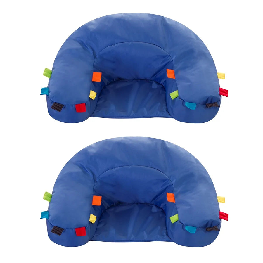 Eden Learning Sensory Touch Tags Support Seat Bean Bag (2 Pack) Blue ED2TAGSUPSEATOD 97914  