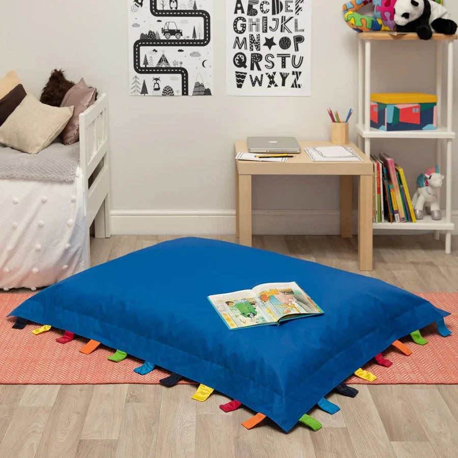 Eden Learning Touch Tags Water-Resistant Giant Floor Cushion Bean Bag  Blue ED1TAGOD013 87867 5