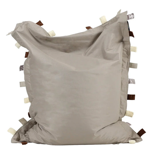 Eden Learning Touch Tags Water-Resistant Giant Floor Cushion Bean Bag  Natural ED1TAGOD005 97983 1
