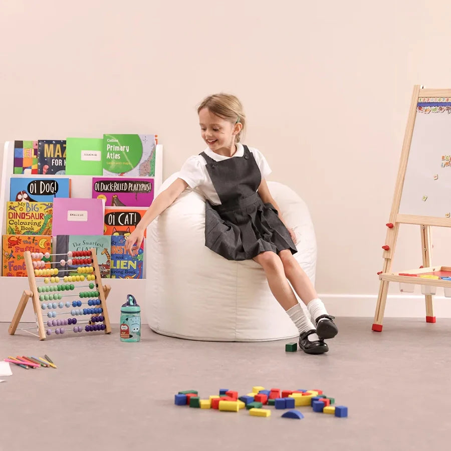 Eden Learning White UV Reflective Kids Bean Bag ED1HEXOD006 97969 2