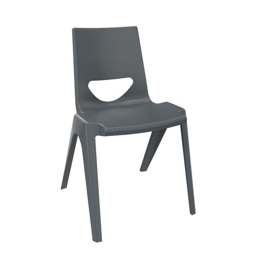 En One Chair One Piece Poly Night Grey