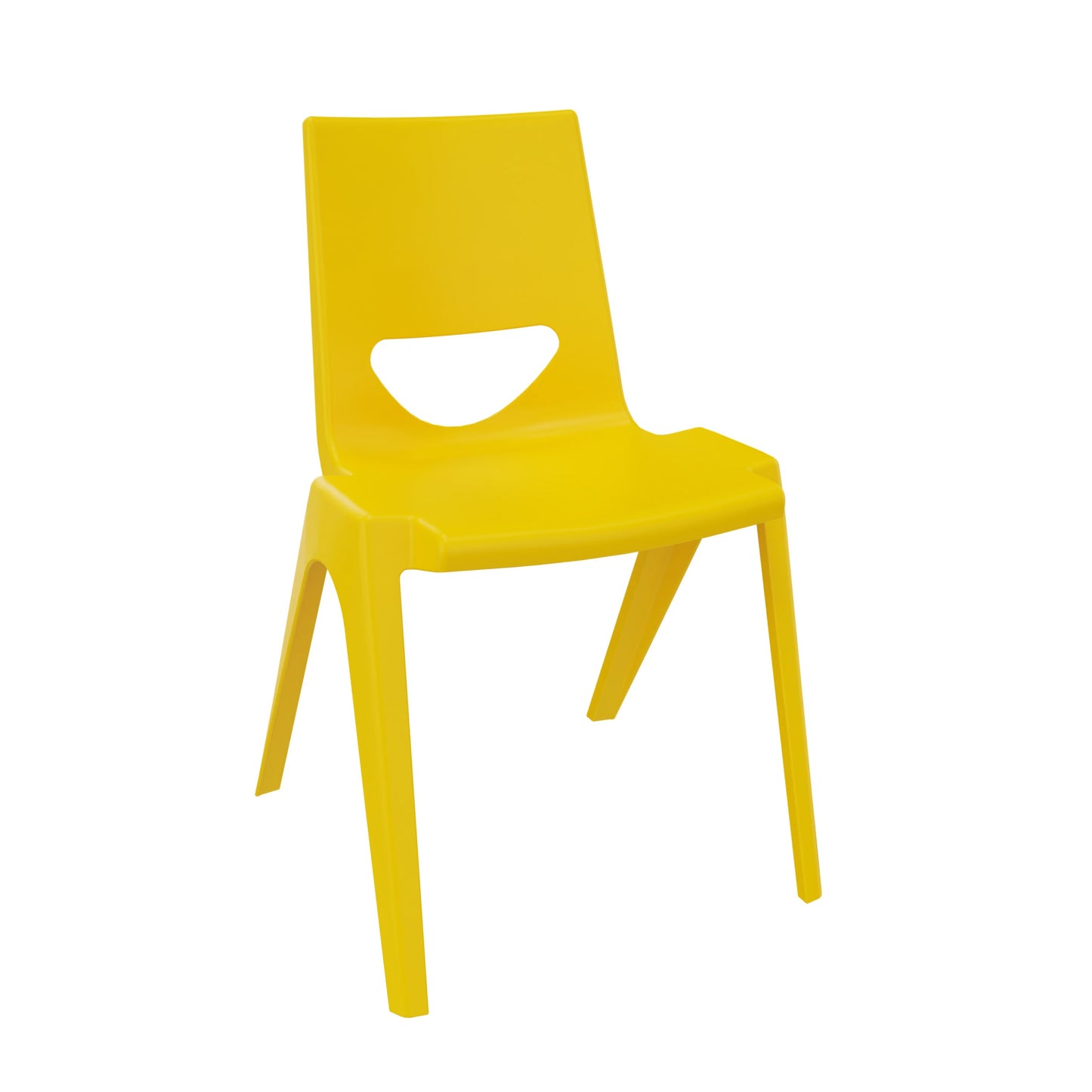En One Chair One Piece Poly Yellow