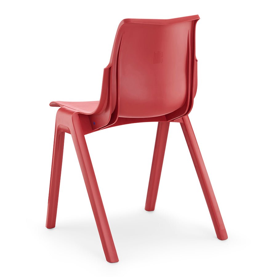 ErgoStak Poly Chair Red Back View