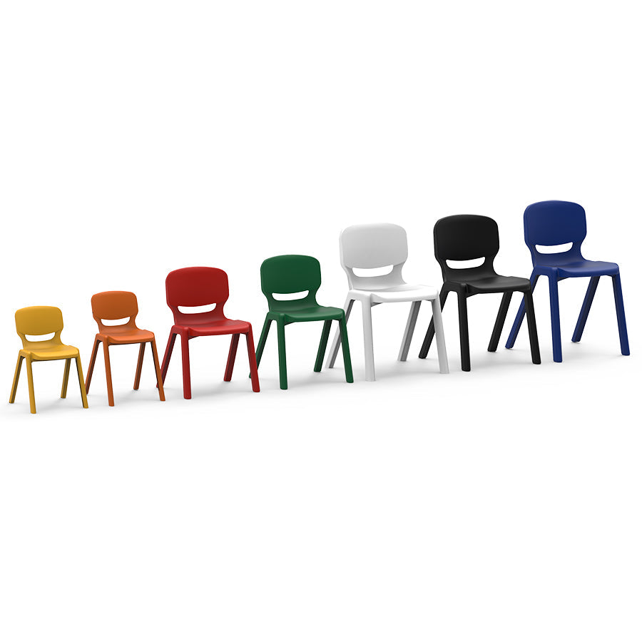 Ergos One Chair One Piece Poly Heights in different colours