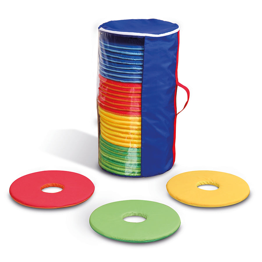 Rainbow Circular Donut Cushions Pack Of 32 (Without Trolley)