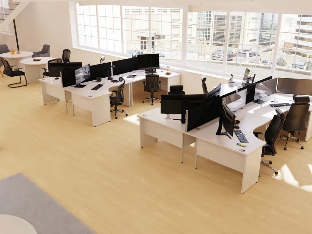 Impulse Panel End Crescent Desk W1800