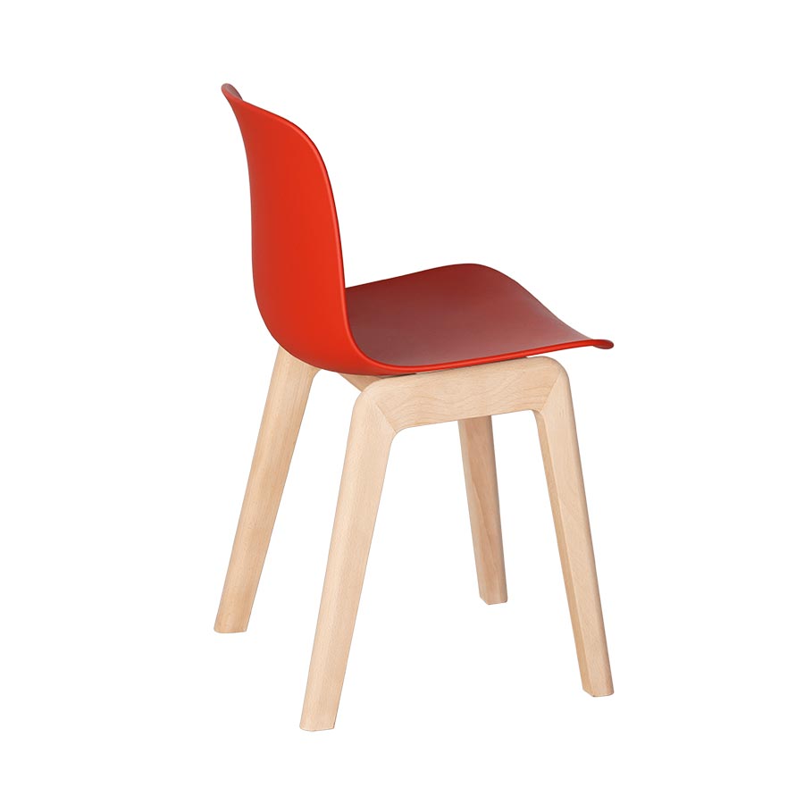 Flux Beech Wood 4 Leg Chair