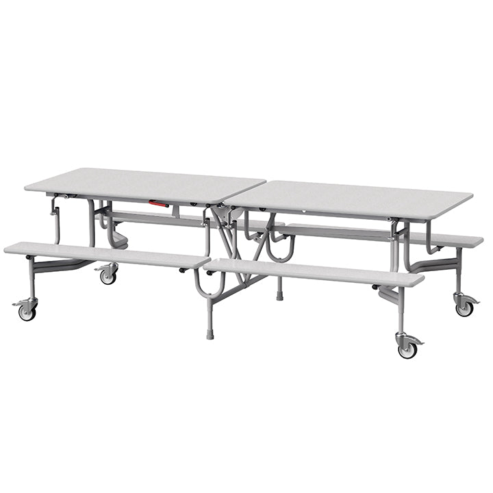 GoRoll Folding Table 8ft with Benches