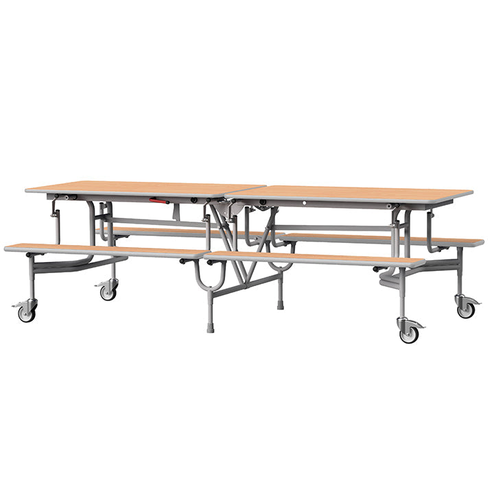 GoRoll Folding Table 8ft with Benches