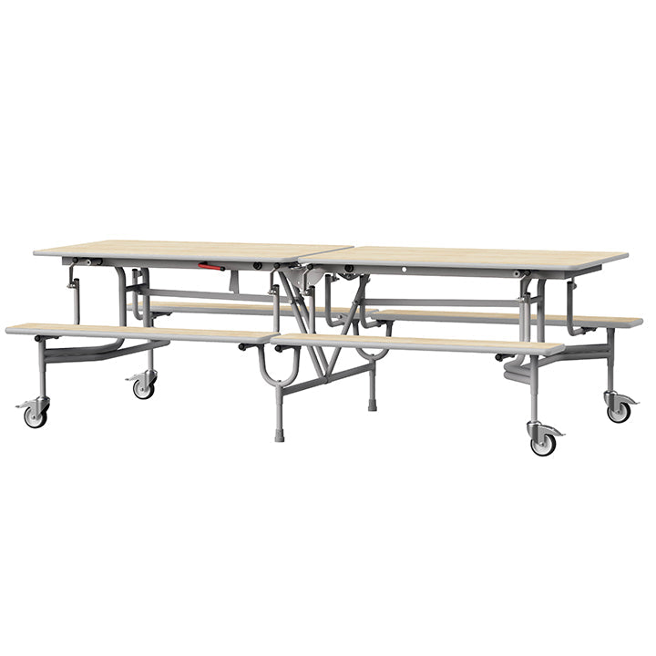 GoRoll Folding Table 8ft with Benches