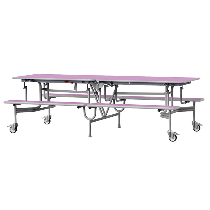 GoRoll Folding Table 8ft with Benches