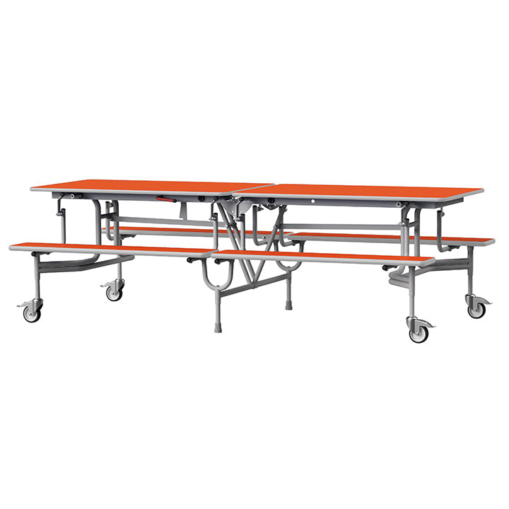 GoRoll Folding Table 8ft with Benches