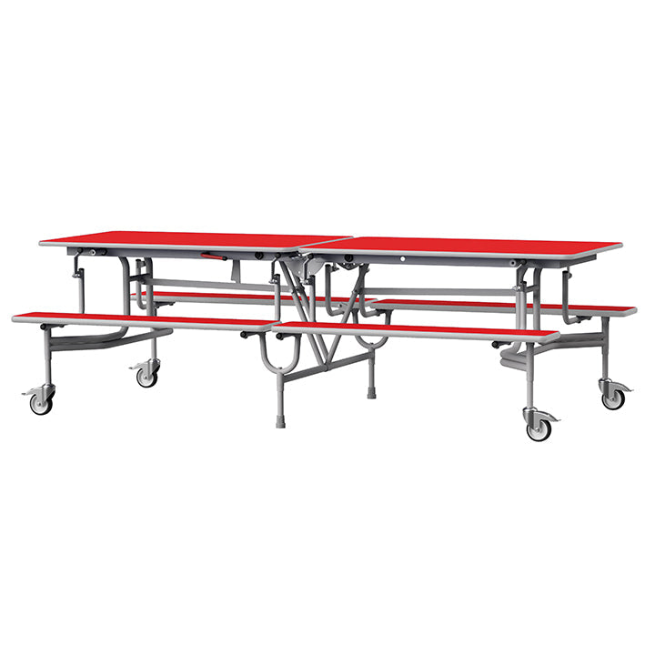 GoRoll Folding Table 8ft with Benches
