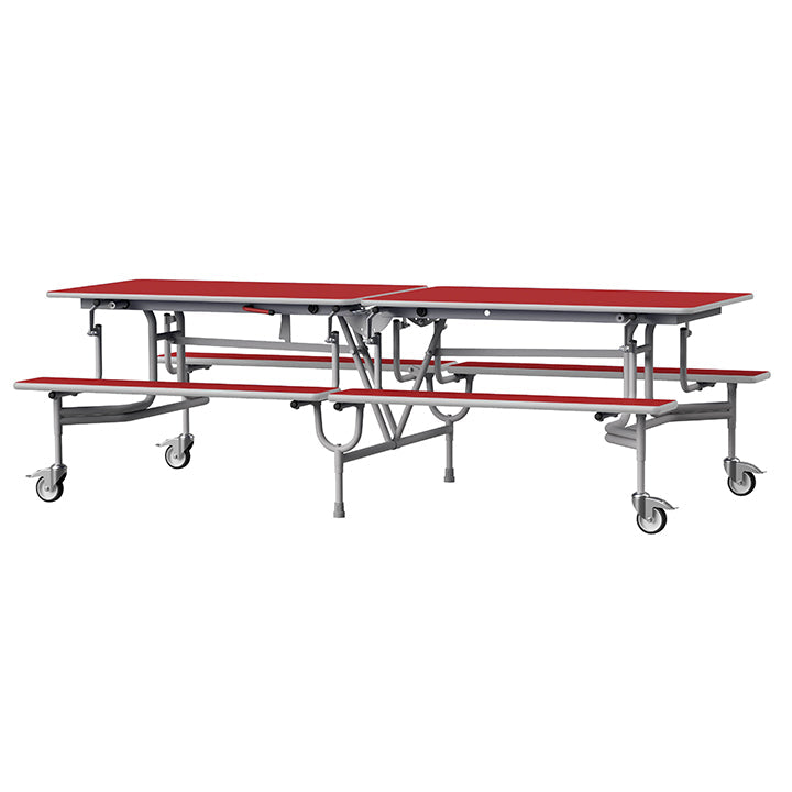 GoRoll Folding Table 8ft with Benches