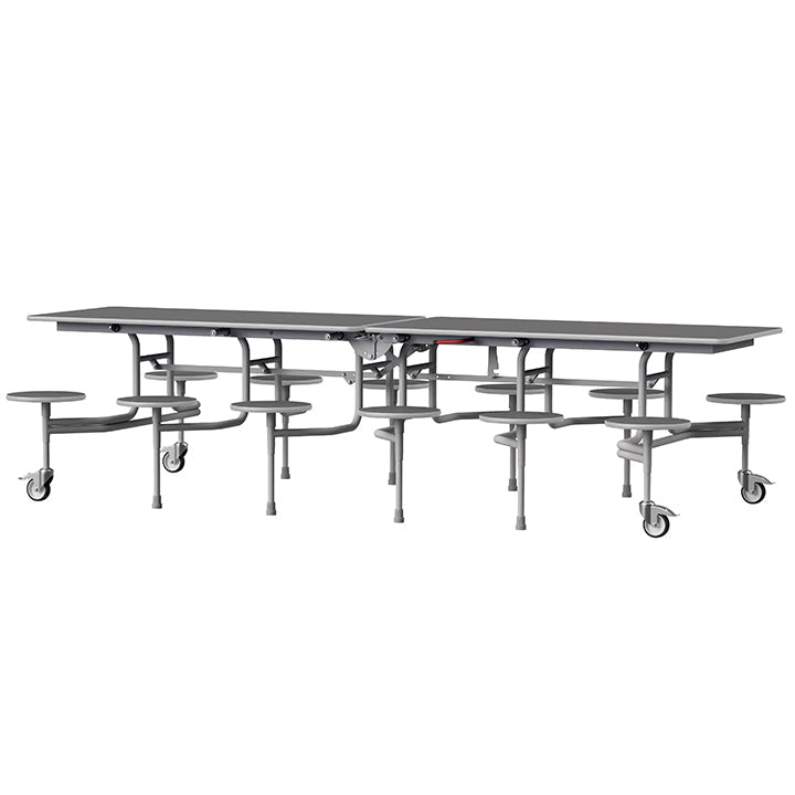 GoRoll Folding Table 10ft with 12 Stools GP47 Storm 1