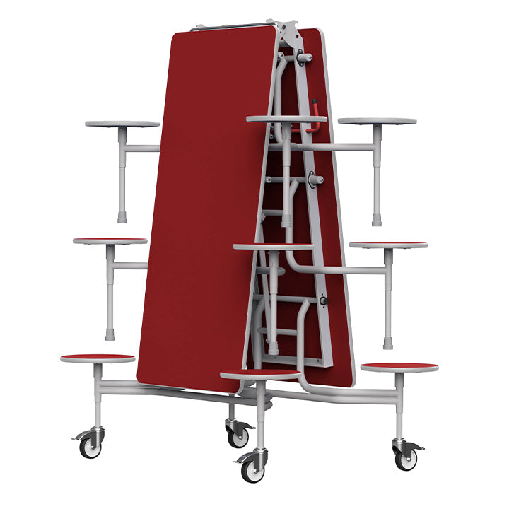GoRoll Folding Table 10ft with 12 Stools GP73 Tuscany