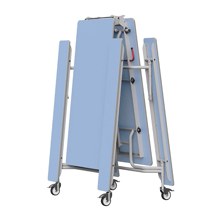 GoRoll Folding Table 10ft with Fixed Benches GP41 Powder Blue