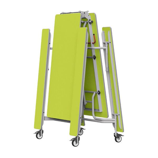 GoRoll Folding Table 10ft with Fixed Benches GP63 Acid Green