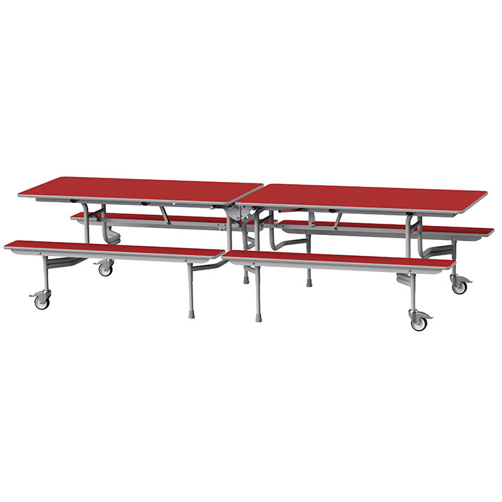 GoRoll Folding Table 10ft with Fixed Benches GP73 Tuscany 1