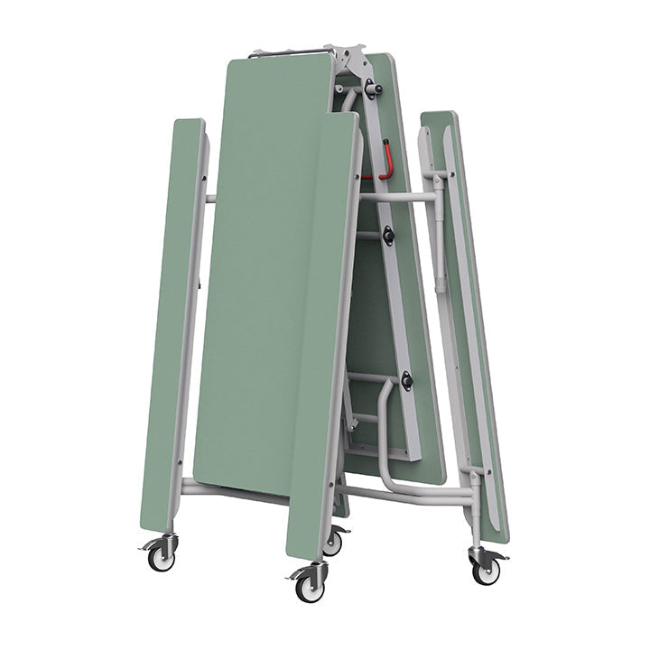 GoRoll Folding Table 10ft with Fixed Benches GP74 Sage