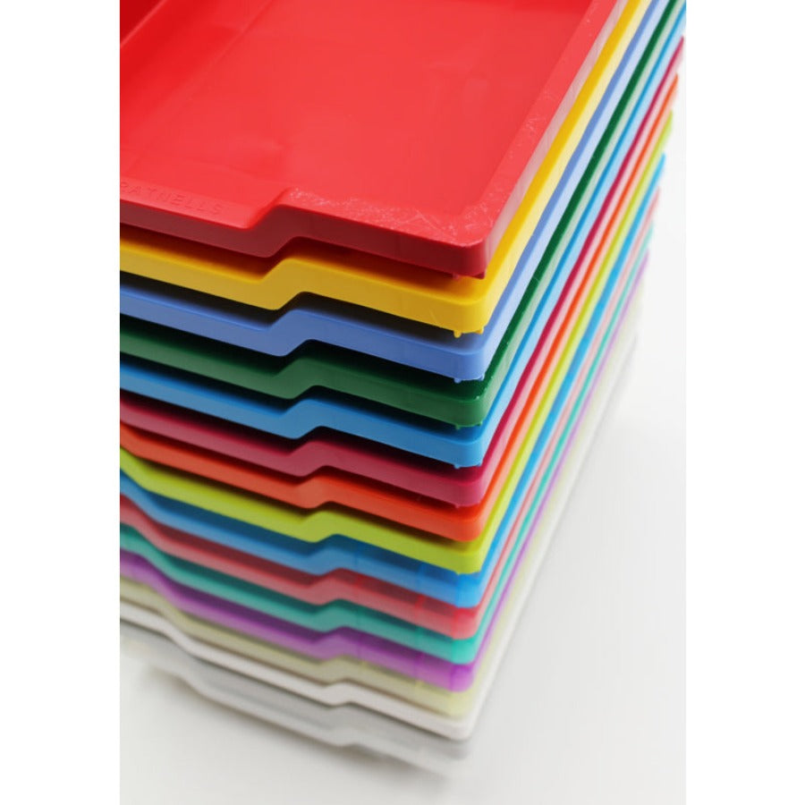 Gratnells Shallow Trays Stacked
