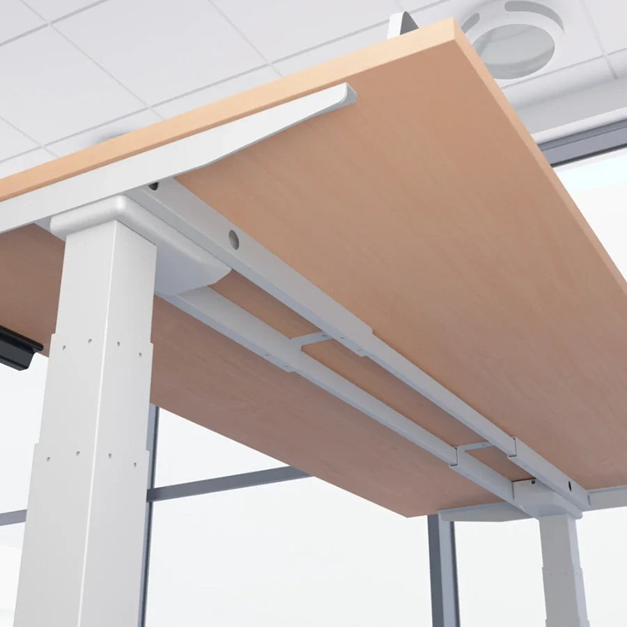 Air Height Adjustable Desk without Cable Ports With Piste Foot