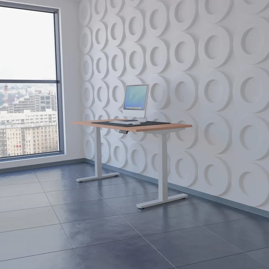 Air Height Adjustable Desk With Cable Ports